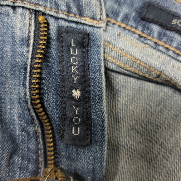 Lucky Brand Jeans Womens 12/31 Sofia Boot Cut Mid Rise Medium Light Wash Blue - Picture 3 of 8